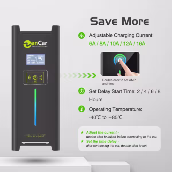 Zencar EV charger GBT 8A-32A (Max.7kW)